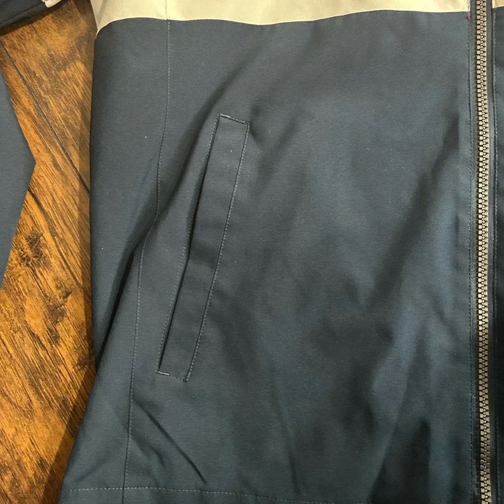 Nautica Men's Red, White, and Navy Windbreaker medium